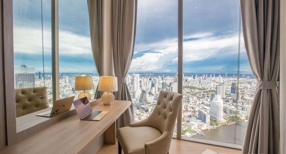 Wohnung zur Miete mit 3 Zimmer in Khlong San, Bangkok