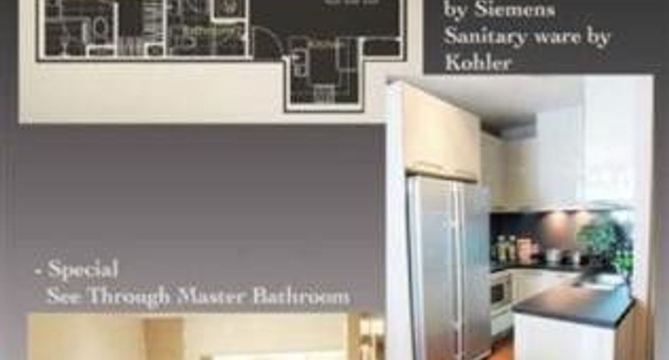For rent 2 bedrooms condo in Watthana, Bangkok