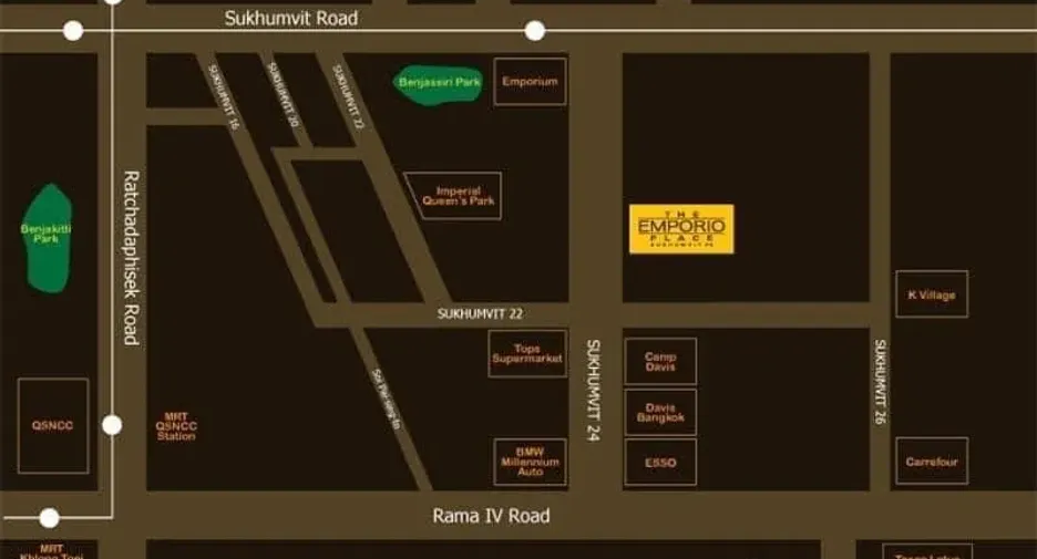 For rent 1 bed condo in Khlong Toei, Bangkok