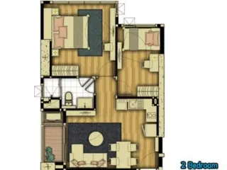 For rent 2 bedrooms condo in Chatuchak, Bangkok