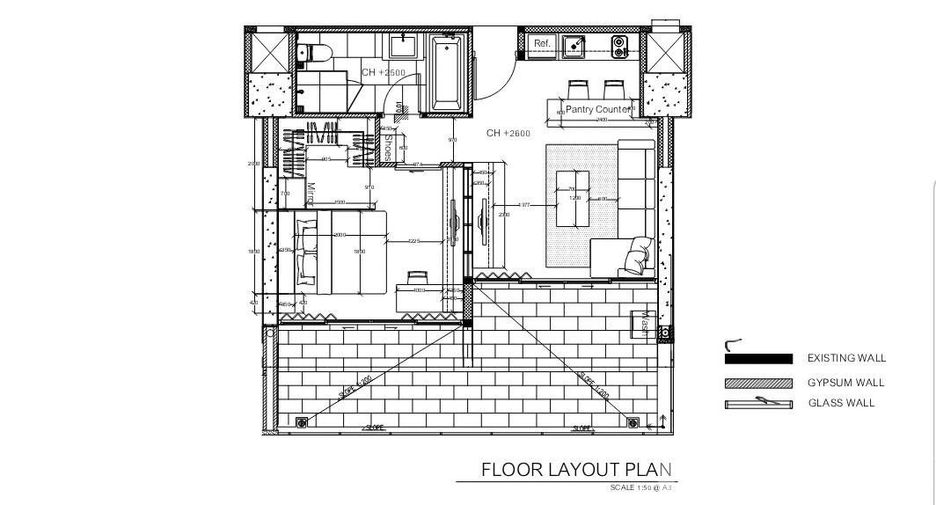 À louer 1 chambre condo à Chatuchak, Bangkok