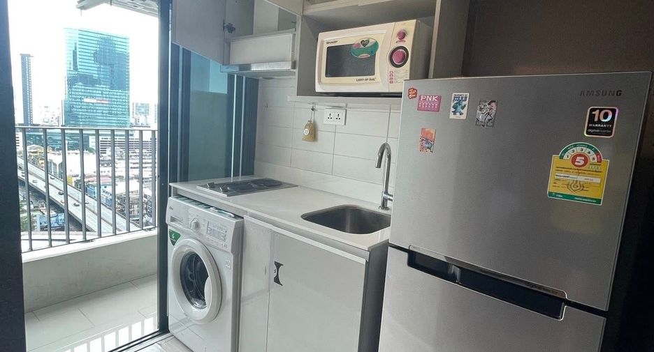 For rent studio condo in Huai Khwang, Bangkok
