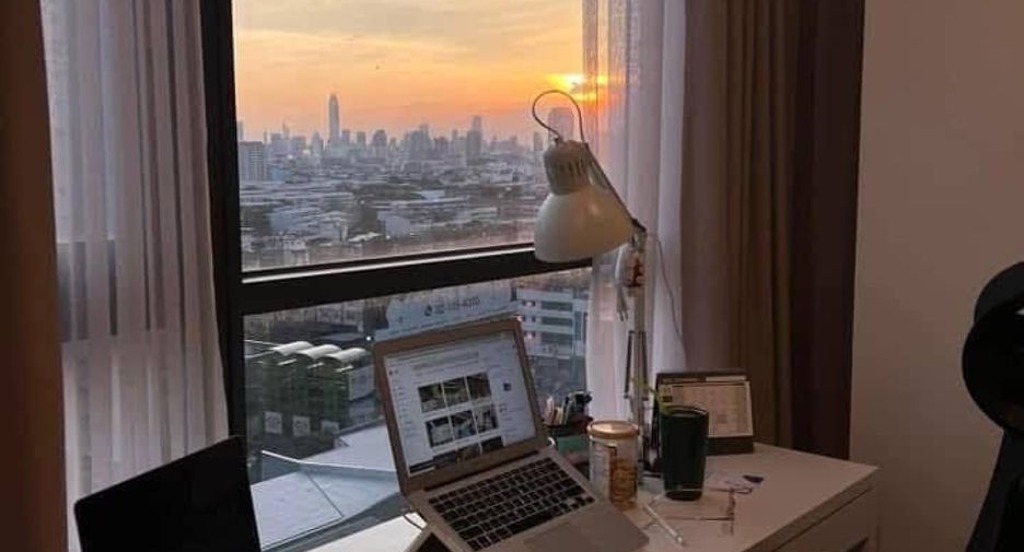 For rent studio condo in Huai Khwang, Bangkok