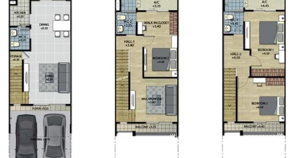 Casa en alquiler de 3 habitaciones en Suan Luang, Bangkok
