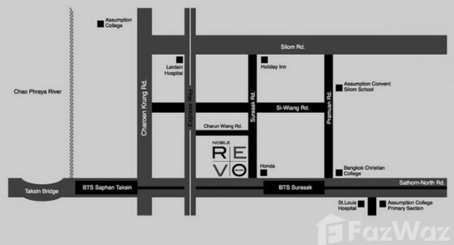 Condo en alquiler de 1 habitaciones en Sathon, Bangkok