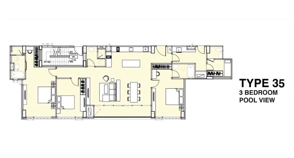 For rent 3 bedrooms apartment in Khlong Toei, Bangkok