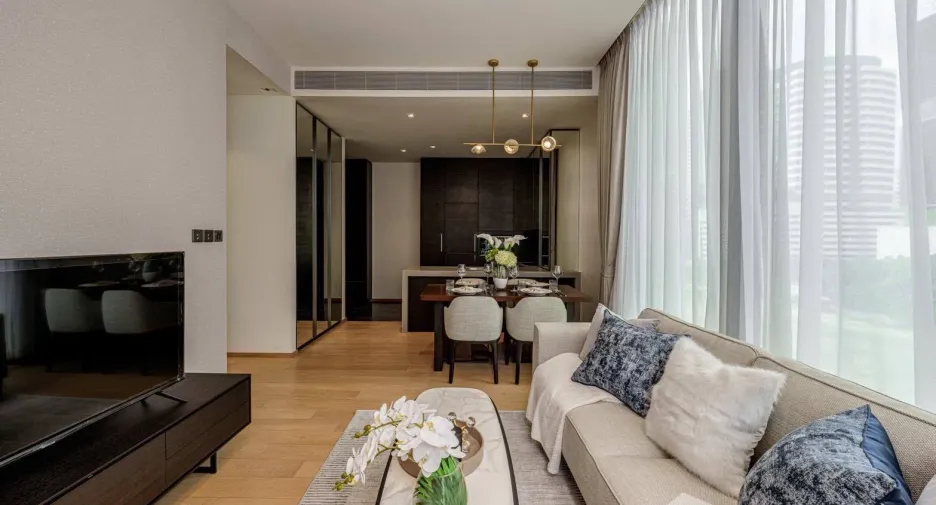 Wohnung zur Miete mit 2 Zimmer in Pathum Wan, Bangkok
