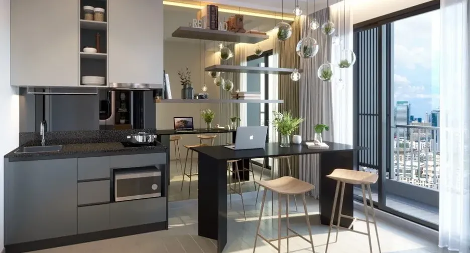 Condo en alquiler de 1 habitaciones en Huai Khwang, Bangkok