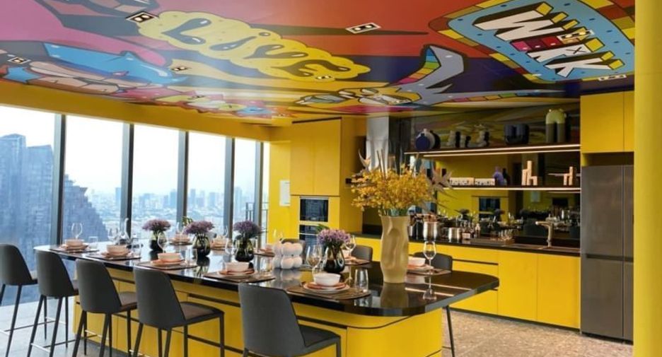For rent 1 bed condo in Huai Khwang, Bangkok