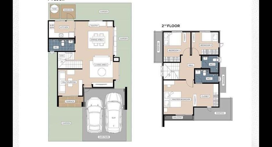 For rent 3 bedrooms townhouse in Bang Phli, Samut Prakan