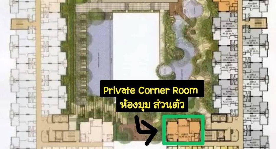 For rent 2 bedrooms condo in Bang Sue, Bangkok