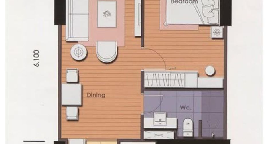 For rent 1 bed condo in Chatuchak, Bangkok