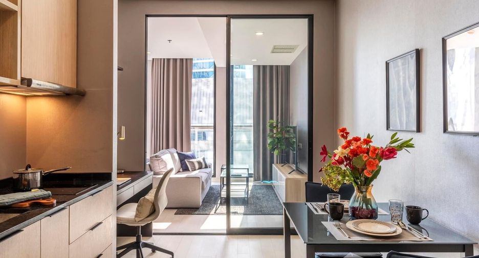 Wohnung zur Miete mit 1 Zimmer in Pathum Wan, Bangkok