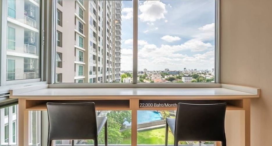 À louer 1 chambre condo à Huai Khwang, Bangkok