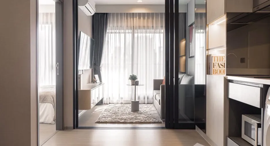 For rent 1 bed condo in Huai Khwang, Bangkok