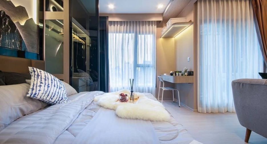 For rent studio condo in Huai Khwang, Bangkok