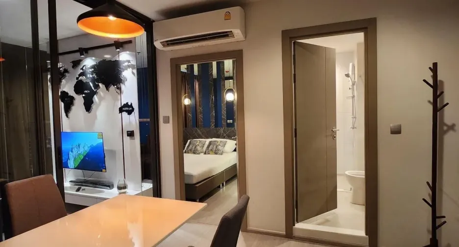 For rent 1 bed condo in Huai Khwang, Bangkok