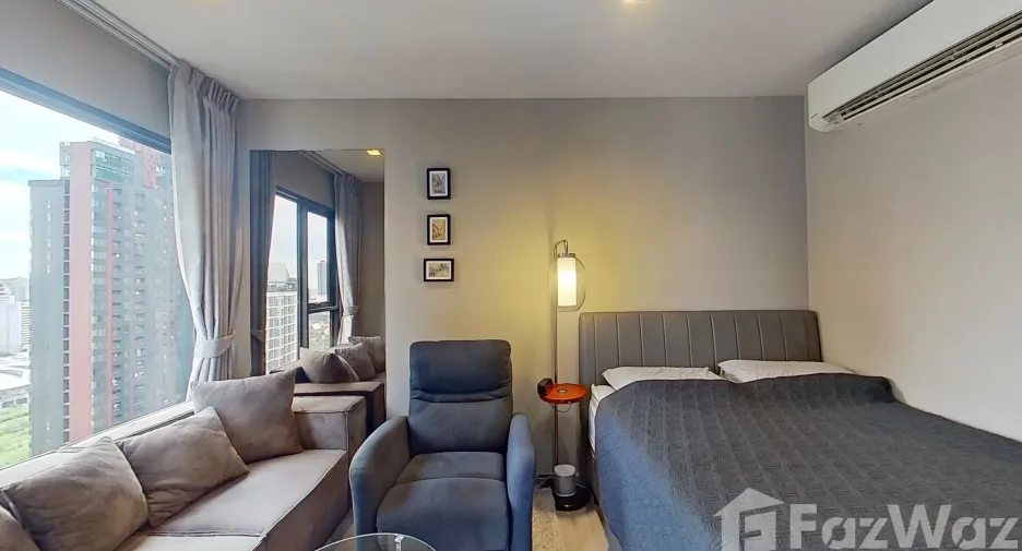 For rent studio condo in Huai Khwang, Bangkok