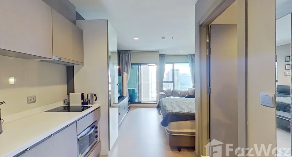 For rent studio condo in Huai Khwang, Bangkok