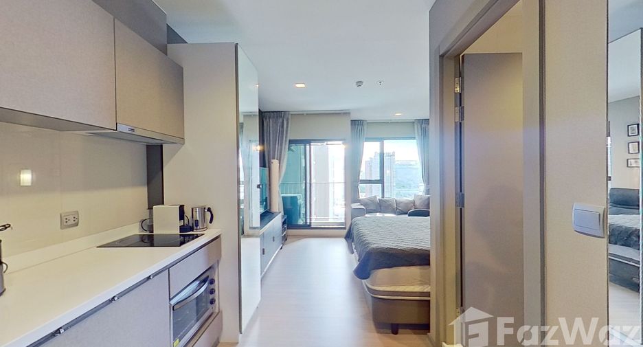 For rent studio condo in Huai Khwang, Bangkok