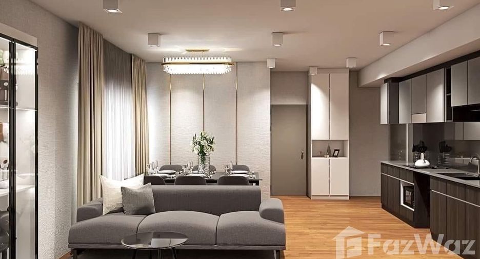 Condo en alquiler de 2 habitaciones en Huai Khwang, Bangkok