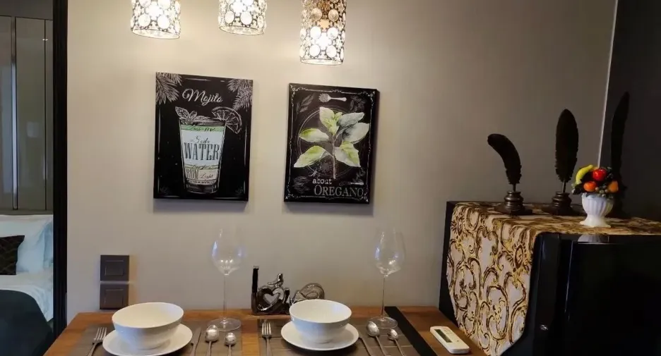 For rent 1 bed condo in Huai Khwang, Bangkok