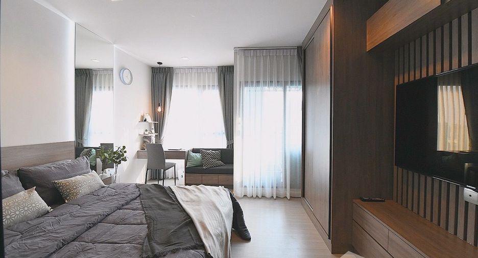 For rent studio condo in Huai Khwang, Bangkok