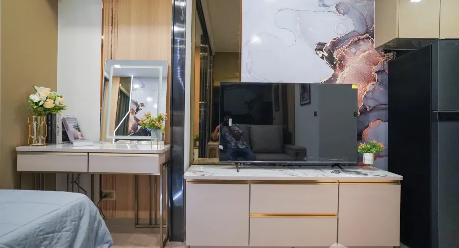 For rent 1 bed condo in Huai Khwang, Bangkok
