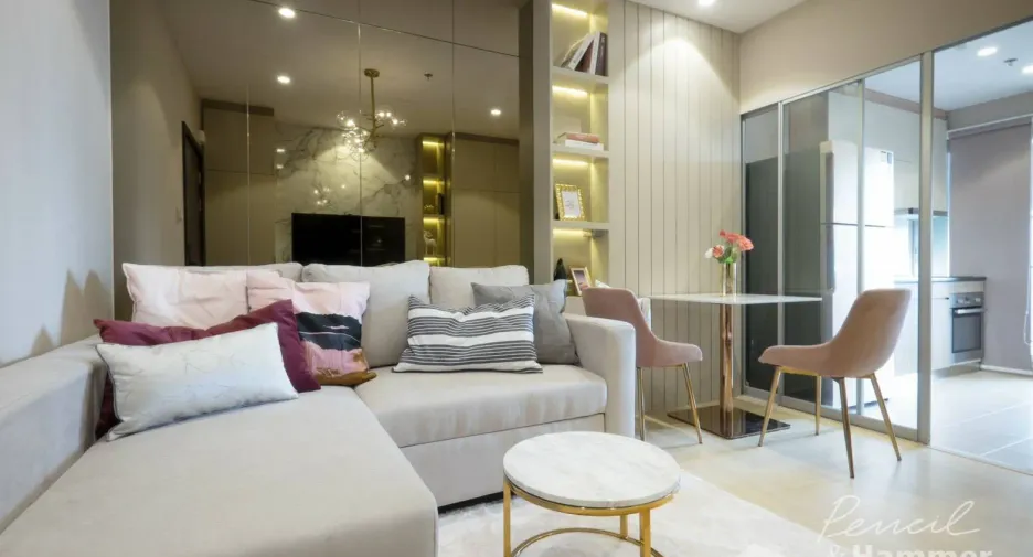 For rent 1 bed condo in Huai Khwang, Bangkok