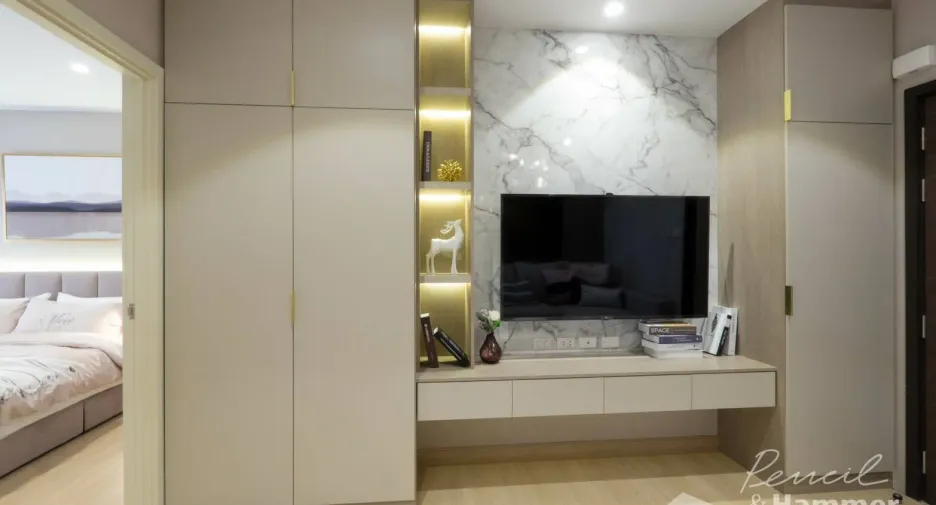 For rent 1 bed condo in Huai Khwang, Bangkok