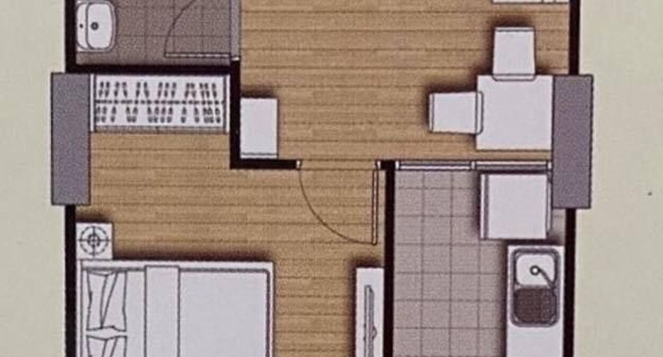 Condo en alquiler de 1 habitaciones en Huai Khwang, Bangkok