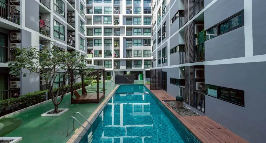 À louer 1 chambre condo à Din Daeng, Bangkok
