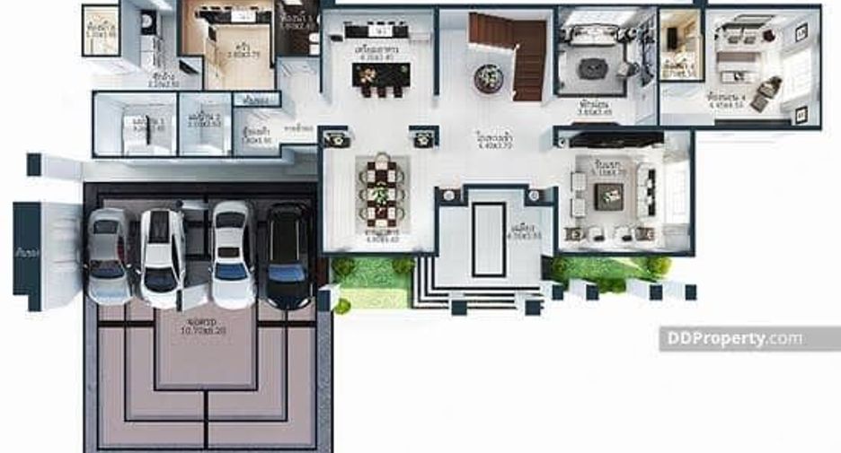 Casa en alquiler de 4 habitaciones en Bang Phli, Samut Prakan
