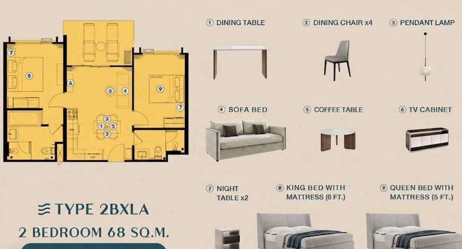 For sale 2 bedrooms condo in Thalang, Phuket