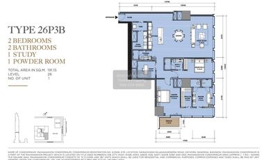 For sale 3 bedrooms condo in Sathon, Bangkok