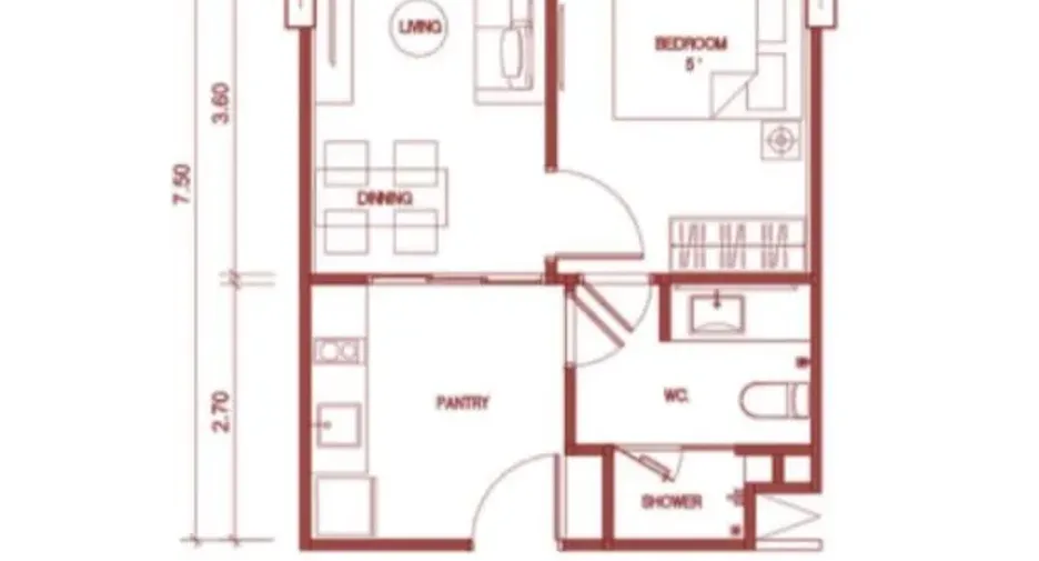 Wohnung zum Kauf mit 1 Zimmer in Thalang, Phuket