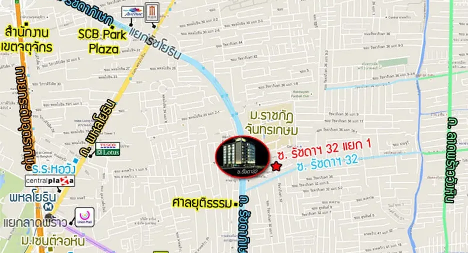 Condo en venta de 1 habitaciones en Chatuchak, Bangkok
