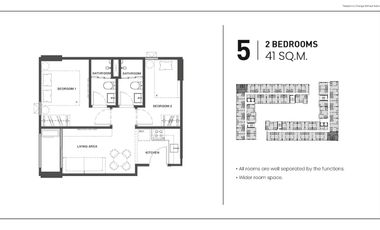 For sale 2 bedrooms condo in Huai Khwang, Bangkok