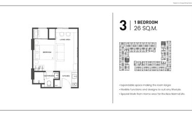 For sale 1 bed condo in Huai Khwang, Bangkok