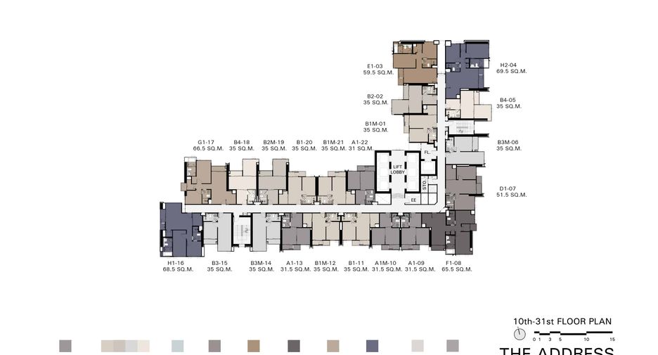 Condo en venta de 1 habitaciones en Ratchathewi, Bangkok