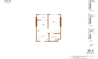 For sale 1 bed condo in Watthana, Bangkok