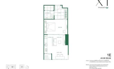 À vendre 1 chambre condo à Ratchathewi, Bangkok