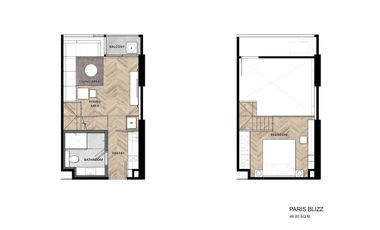 À vendre 1 chambre condo à Huai Khwang, Bangkok