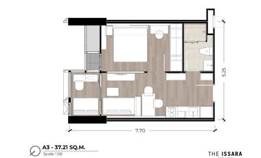 Wohnung zum Kauf mit 1 Zimmer in Sathon, Bangkok