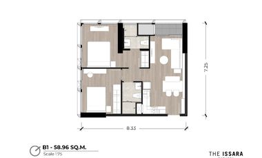 Wohnung zum Kauf mit 2 Zimmer in Sathon, Bangkok