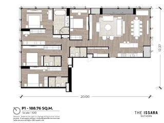 Wohnung zum Kauf mit 4 Zimmer in Sathon, Bangkok