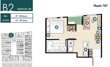For sale 1 bed condo in Watthana, Bangkok
