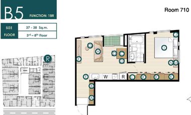 For sale 1 bed condo in Watthana, Bangkok