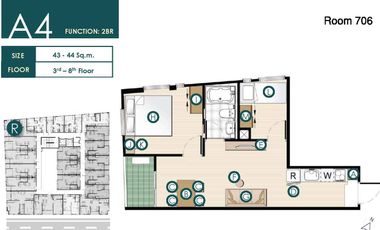 For sale 2 bedrooms condo in Watthana, Bangkok