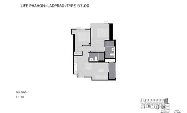 Condo en venta de 2 habitaciones en Chatuchak, Bangkok